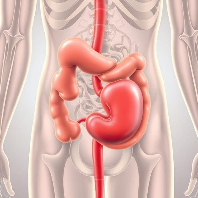 Ilustrasi anatomi sistem kemih manusia dengan kandung kemih yang tampak penuh, meskipun hanya sedikit urine yang tertampung.
